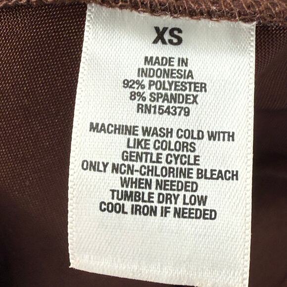 Aeropostale Corset Top XS Brown Satin Cropped Strappy Y2K Festival Party Wear - Picture 4 of 4